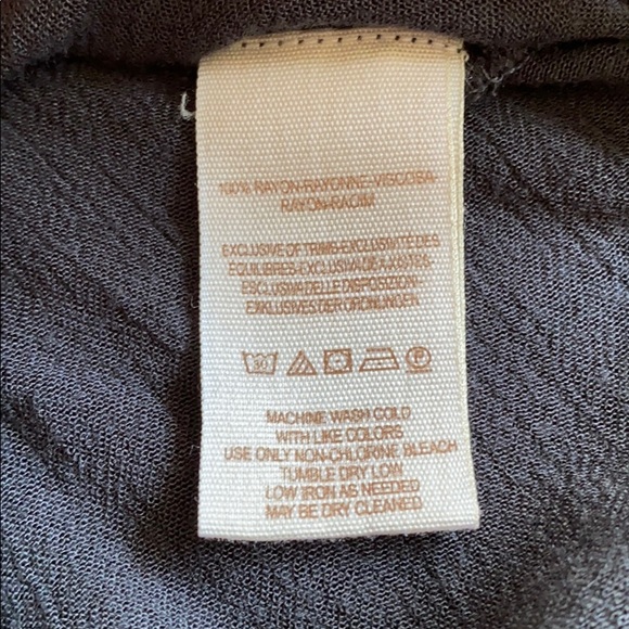 Free People Meet Me Halfway Grey Blouse Small - Picture 7 of 7